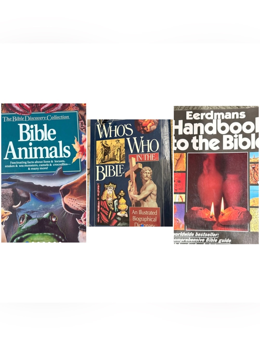 Set of 3 Illustrated Bible Books - 2 HardCovers